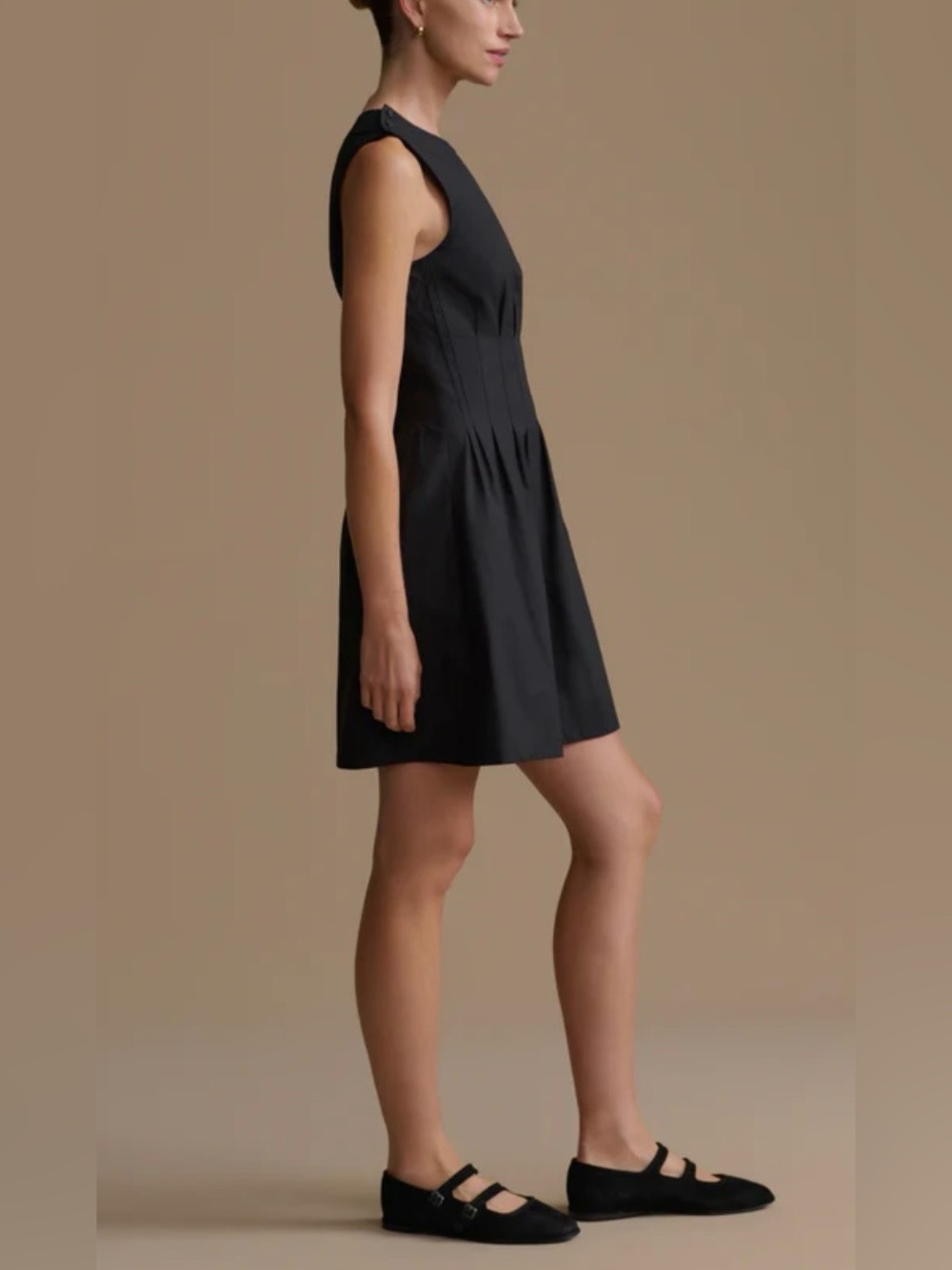 NWOT Jenni Kayne Reverie Dress Black Cotton Mini Sundress A-Line Medium Summer - Picture 5 of 11